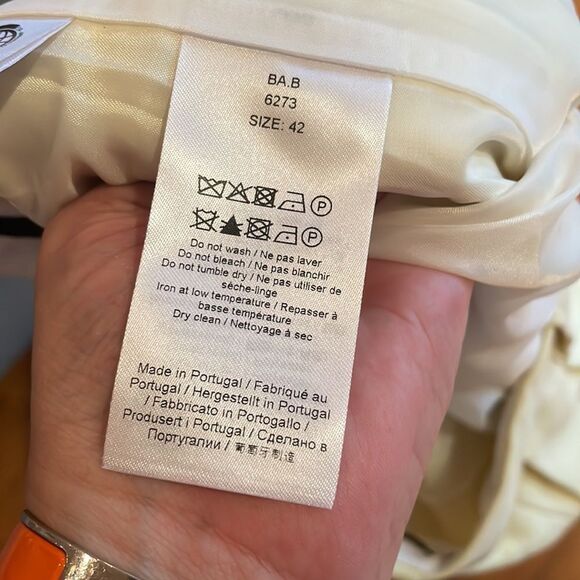 🎀SSENSE Ganni sz 42 yellow trousers new no tags banana - Picture 10 of 11